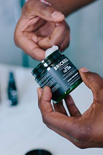 Brickell Men’s Renewing Face Scrub for Men, Natural & Organic Exfoliating Facial Scrub - 2 oz